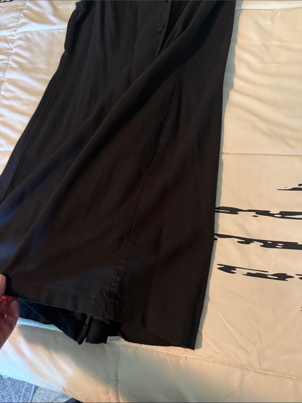 Monteau Los Angeles Sleeveless Black Button-Front A-Line Dress - Picture 3 of 7